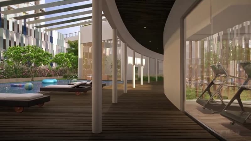 Pool Deck & Fitness Zone